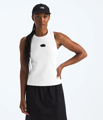 Tricou fără mâneci Slim Rib pentru femei Tricou fără mâneci Slim Rib pentru femei