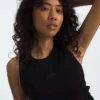 Tricou fără mâneci Slim Rib pentru femei Tricou fără mâneci Slim Rib pentru femei