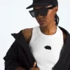 Tricou fără mâneci Slim Rib pentru femei Tricou fără mâneci Slim Rib pentru femei
