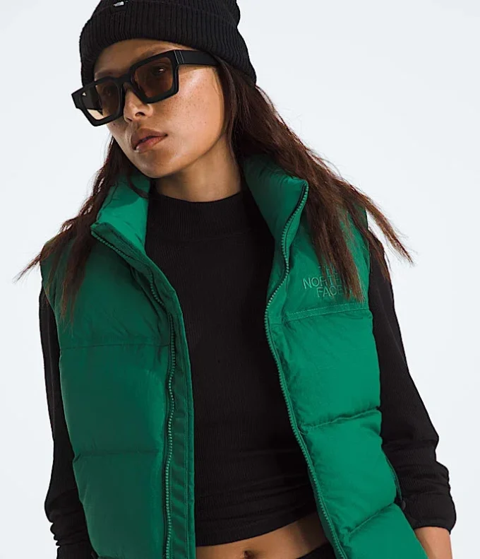Vestă retro Nuptse DTM pentru femei 1996 Vestă retro Nuptse DTM pentru femei 1996