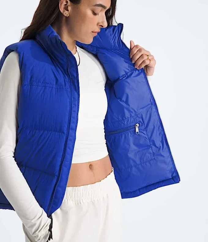 Vestă retro Nuptse DTM pentru femei 1996 Vestă retro Nuptse DTM pentru femei 1996