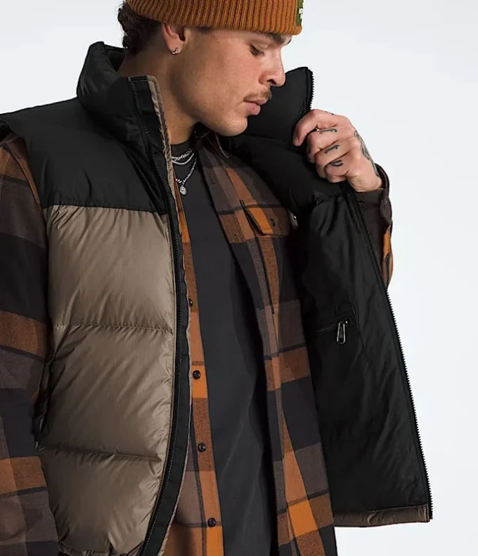 Vestă retro Nuptse pentru bărbați 1996 Vestă retro Nuptse pentru bărbați 1996