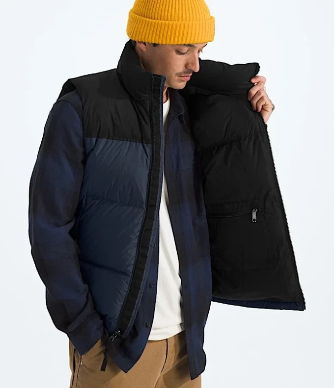 Vestă retro Nuptse pentru bărbați 1996 Vestă retro Nuptse pentru bărbați 1996